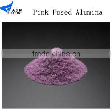 Ceramics High Purity Pink Fused Alumina from factory