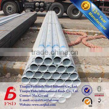 Steel Structure Building Galvanized Iron Tube Manufacture