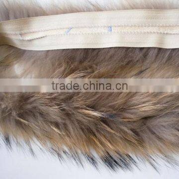 Fluffy and Detachable 100% Real Raccoon Fur Trim for Hood