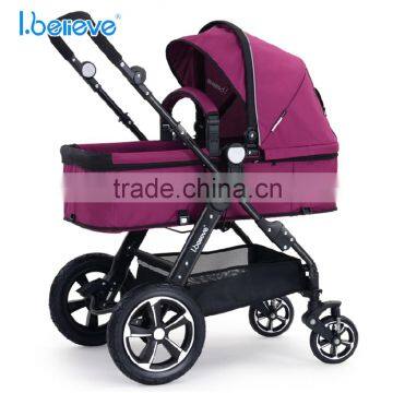 High Quality New Version EN1888/ASTM Baby Stroller 3 in 1 with big wheels