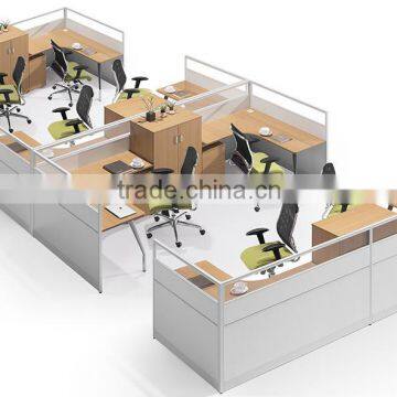 (MFC)PT-11 Melamine for 4 Persons Workstation Stainless Steel Frame Office Furniture photo-3
