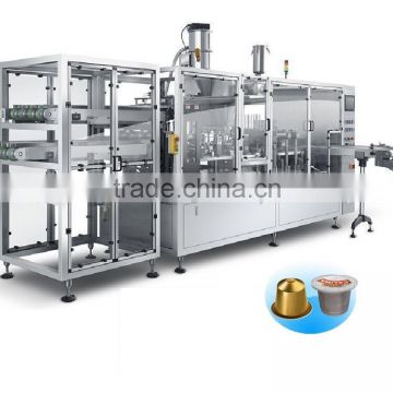 rotary type k-cup automatic coffee capsule filling sealing machine/rotary type nespresso coffee capsule filling sealing machine