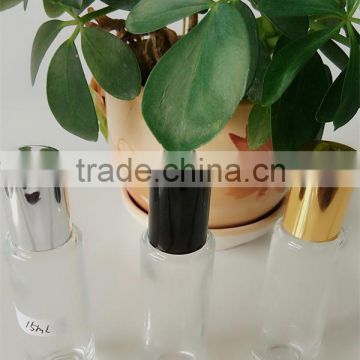 15ml roll on clear glass bottle