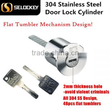 New Product 304 Stainless Steel Door Lock Cylinder