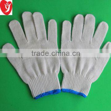 7 gauge white cotton working gloves