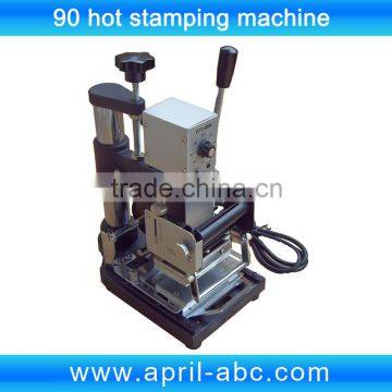 60*90mm printing area Manual hot foil stamping machine for plastic cards