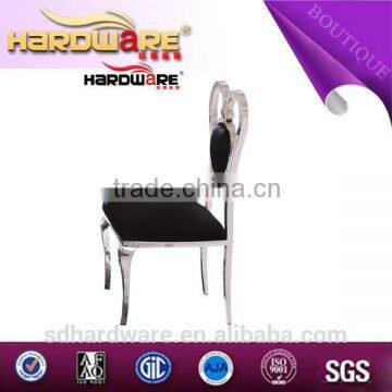 stainless steel with velvet fabric heart shaped back wedding chair                        
                                                Quality Choice