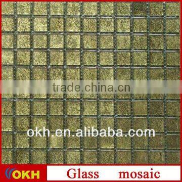 Gold leaf glass mosaic