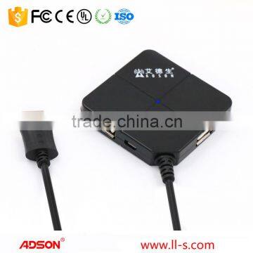 CE, FCC, RoHs Certification and USB 2.0 Interface Type USB 2.0 Hub 4 ports