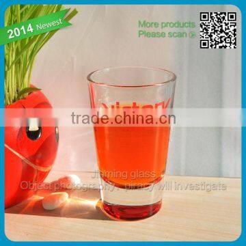 2014 Hot sale practical transparent juice glass cup mug promotional drinking glass cup for restaurant