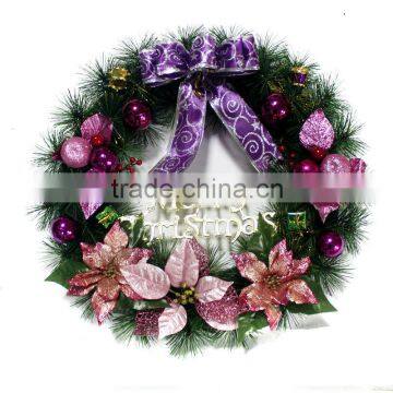 2013 New design wholesale indoor christmas wreaths H-51