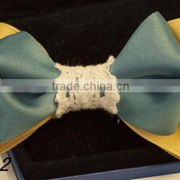 Kids Hair Ribbon Bows Customized Lace Material Ribbon Hair Bow For Girls photo-5