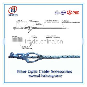 Hot dip galvanized fitting Insulated opgw/adss wire grip clamp