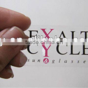 Customized clear label sticker(ss-498)