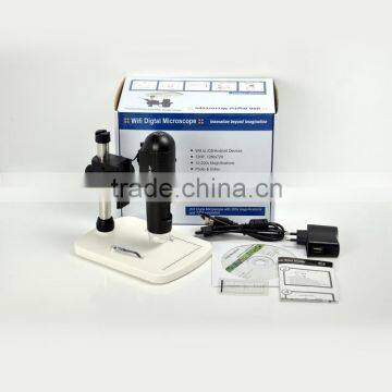 WiFi 720P HD Portable Biological USB Video Microscope with Battery Powered and Measurement wholesales