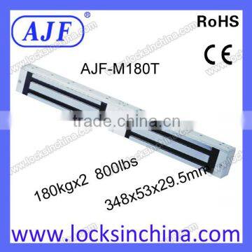 400lbs 360kg double door electromagnetic lock for glass door