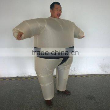 DJ-CO-124 NWE INFLATABLE BLACK SUMO SUIT FAT COSTUME AIRBLOWN EASY LIGHTWIEGHT OUTFIT photo-4