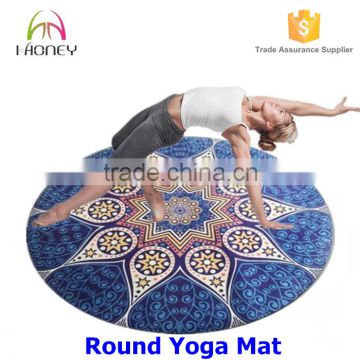 Circular yoga mat custom printing decorative multi fuctional Yoga mat