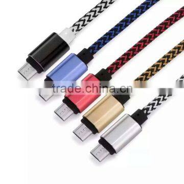 V8 hemp rope braided usb charge line