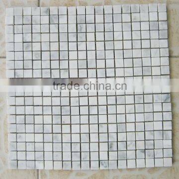 Bianco Carrara Marble Mosaic Tiles Square Chips Mosaic