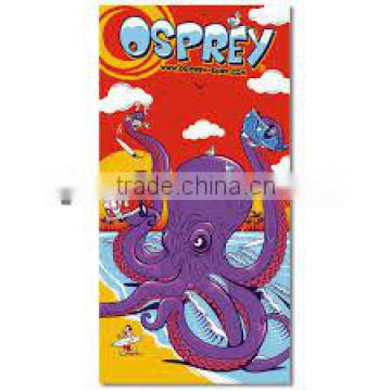 Children use cute marine animals printed cotton beach towel