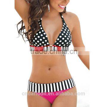 Custom swimming apparel swimwear bikini one piece women swim suit