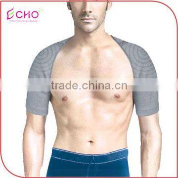 Bamboo Charcoal Fiber Men Double Shoulder Support Brace