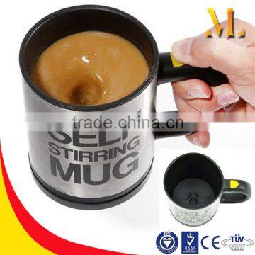 400ML Hot sale Automatic Stainless steel Plastic self-string Mug Coffee Cup for gift