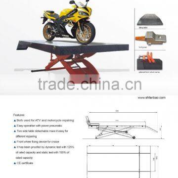 pneumatic motorcycle lift CE approved qjy-s1