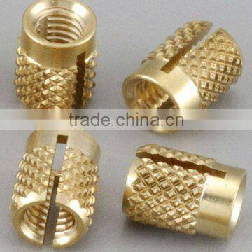 Metal fasteners brass insert