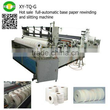 Hot sale full-automatic base paper rewinding and slitting machine