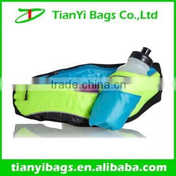 Sports waist leg bag with water bottle holder