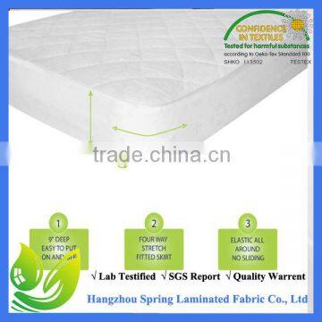 quilted crib mattress cover waterproof organic cotton