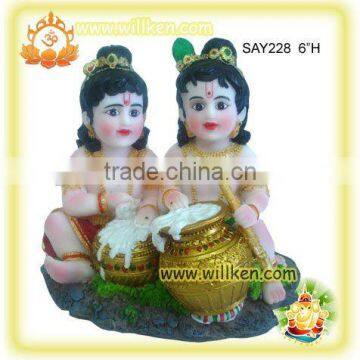 Polyresin Indian God Statues-Baby Ram