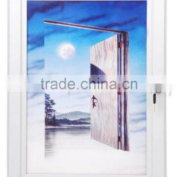 Lockable sign frame,Window open aluminium frame
