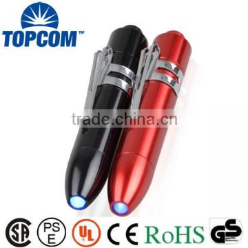 Aluminum Alloy UV Ball Pen With Led Light