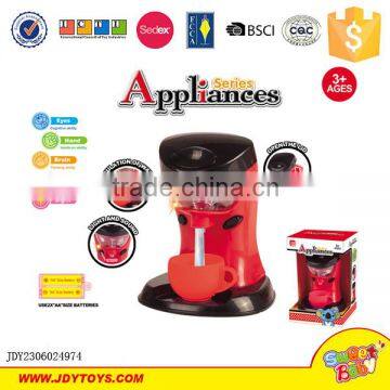 New interesting battery operated coffee machine kitchen toy set for kids