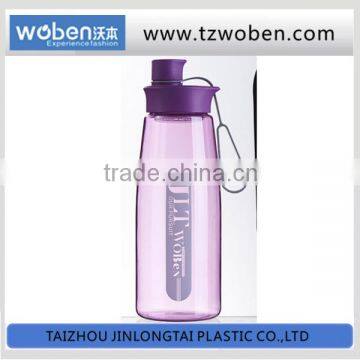 1000ML plastic water bottle with handle and water shape cap