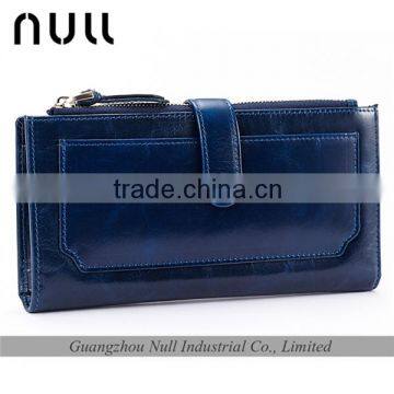 Passport and phone lady clutch purse hasp button leather wallet