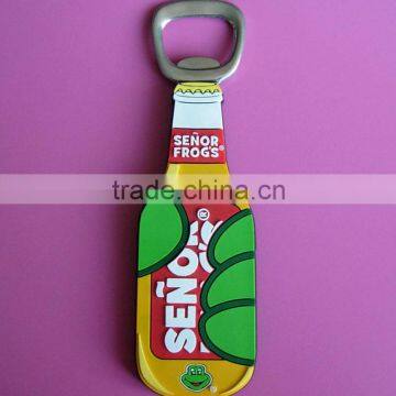 customized bottle shape pvc magnetic opener