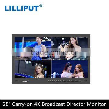 28'' LCD Monitor 4K High Resolution 3840x2160 Lilliput 3G-SDI Director Monitor