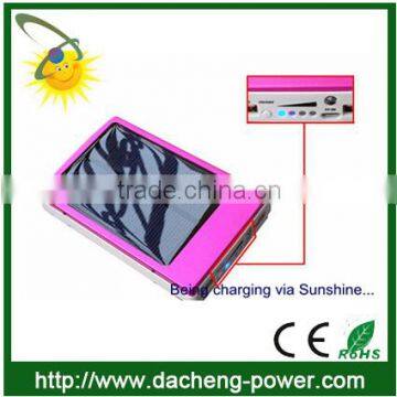 Portable solar panel power bank with 1 torch 4 LED Lights