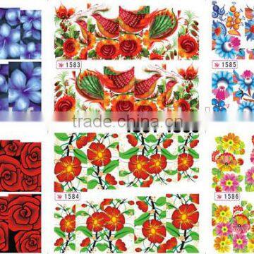 NEW 6 Sheet/set Beautiful Nail Art Sticker Transfer Water Decal 1569#1574 photo-3