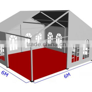 6x6m Luxury Party Marquee Tent with Carpet