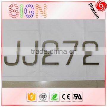 High quality cheap small self adhesive metal alphabet letters