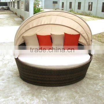 rattan sun bed outdoor furniture-rattan round bed round bed