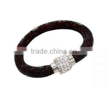 Hot Sale Fashion Multi-color Bio Magnetic Stardust Bracelet,mesh Crystal Charm Bracelet photo-3