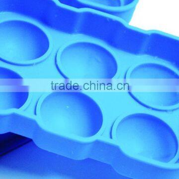 New design round shape silicone ice cube tray