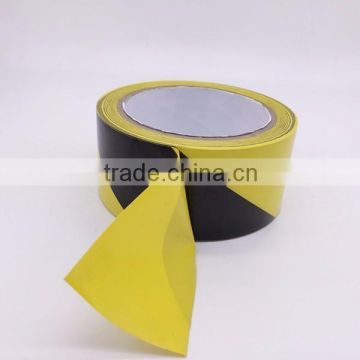 2" Wide Black/Yellow Safety Warning Vinyl Tape