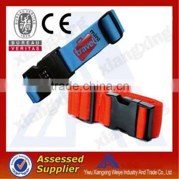 Adjustable nylon strap cutom logo luggage belt